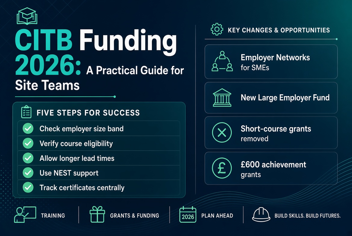 CITB Funding 2026: A Practical Guide for Site Teams