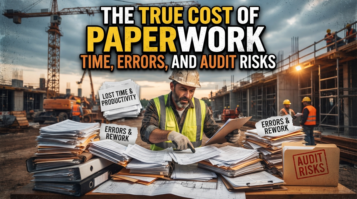 The Real Cost of Paperwork on Construction Sites: Time, Errors and Audit Risks