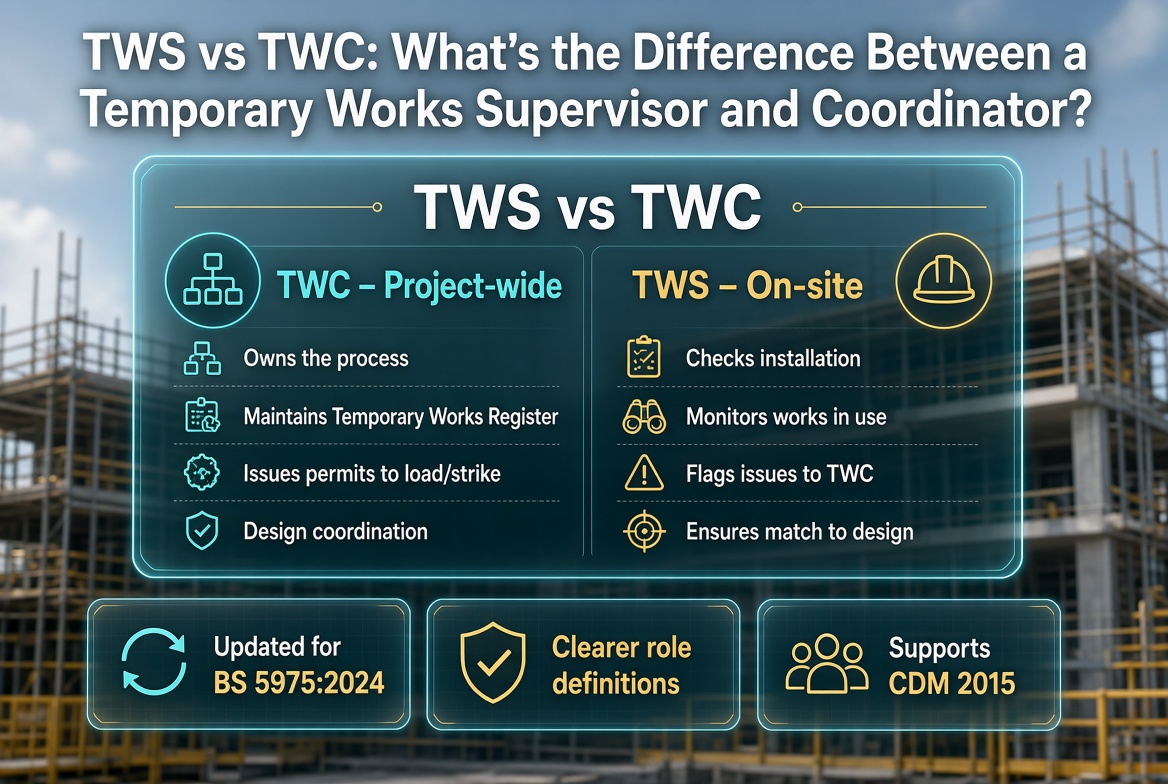TWS vs TWC: What's the Difference Between a Temporary Works Supervisor and Coordinator?